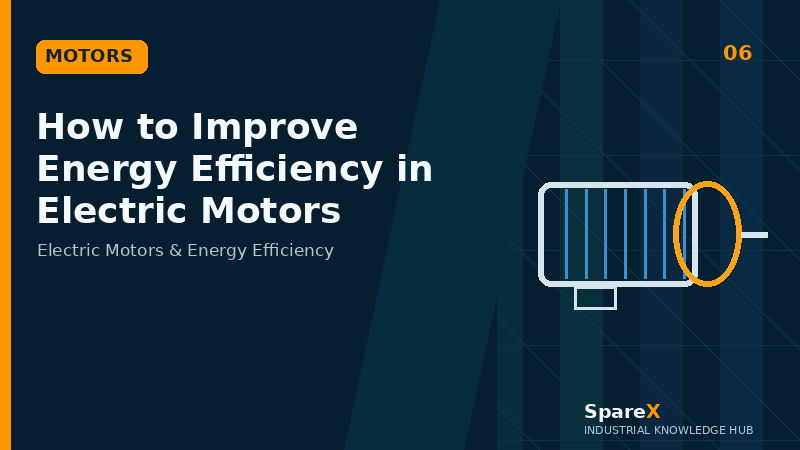 How to Improve Energy Efficiency in Electric Motors - SpareX blog thumbnail