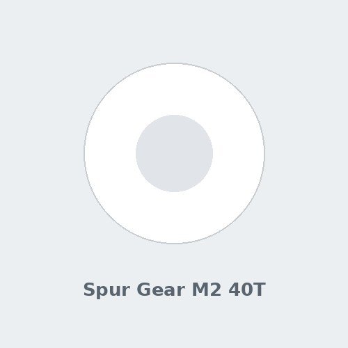 Spur Gear Module 2, 40 Teeth